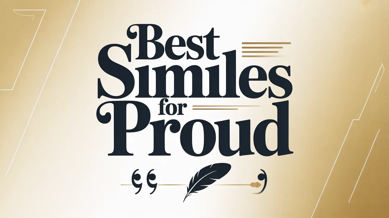Best Similes for Proud