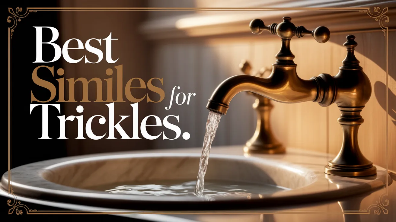 Best Similes for Trickles