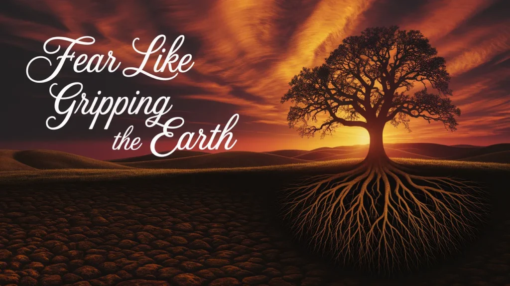 Fear like roots gripping the earth