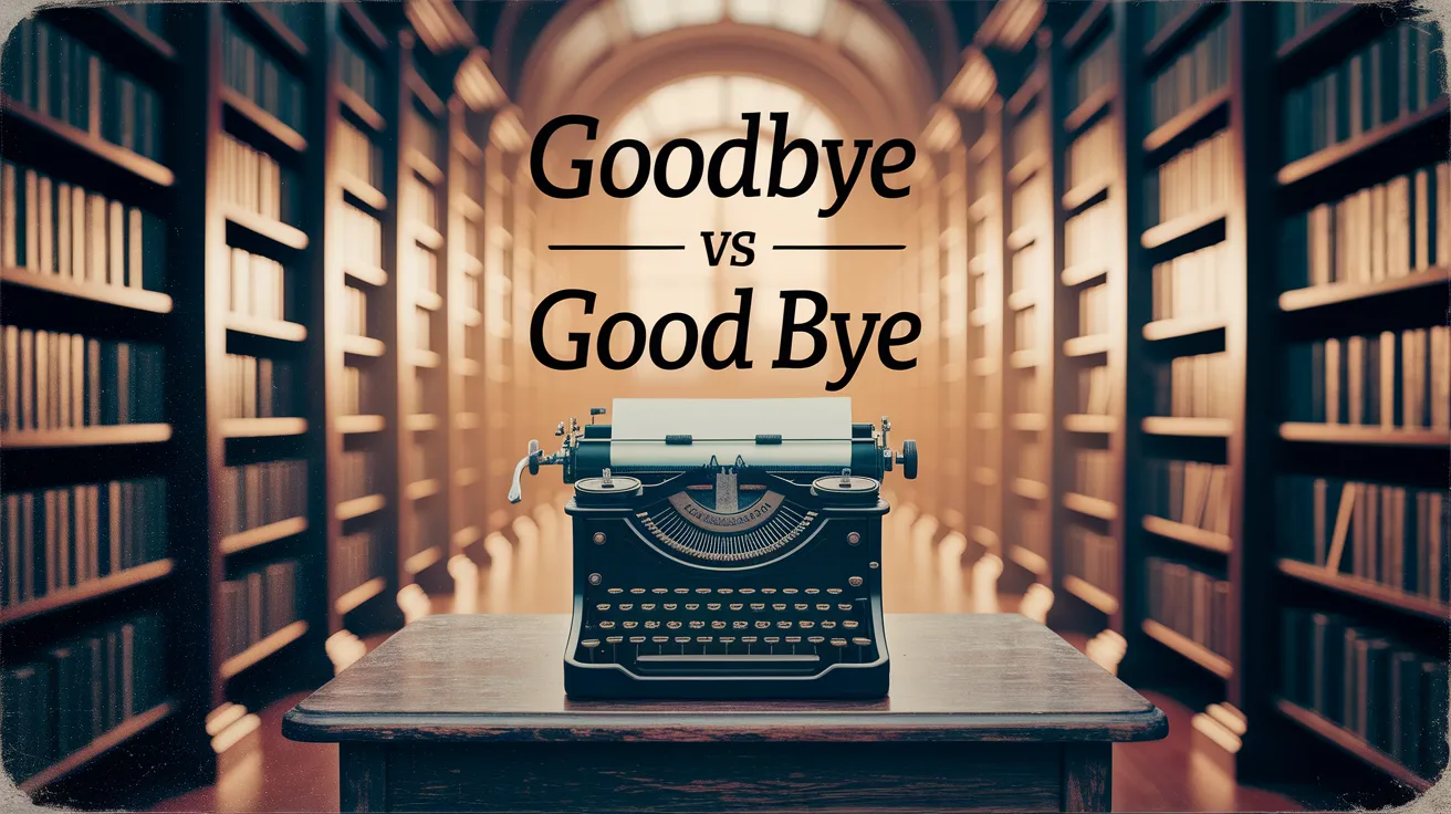 Goodbye vs Good Bye