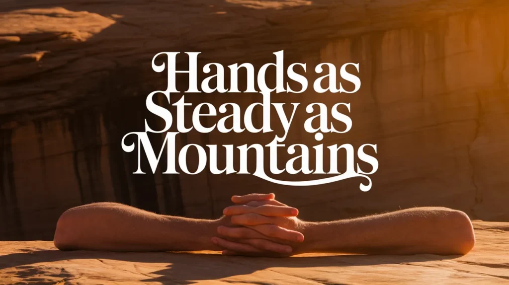  Hands as steady as mountains