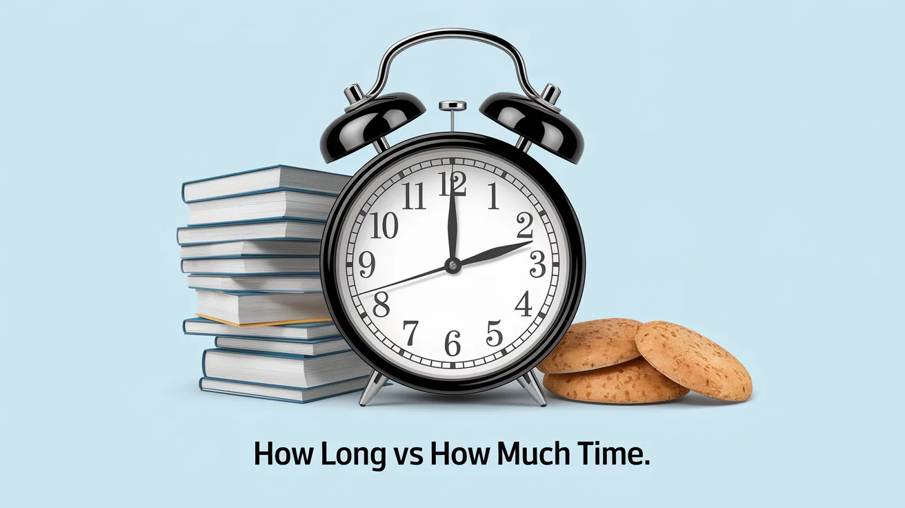 How Long vs How Much Time