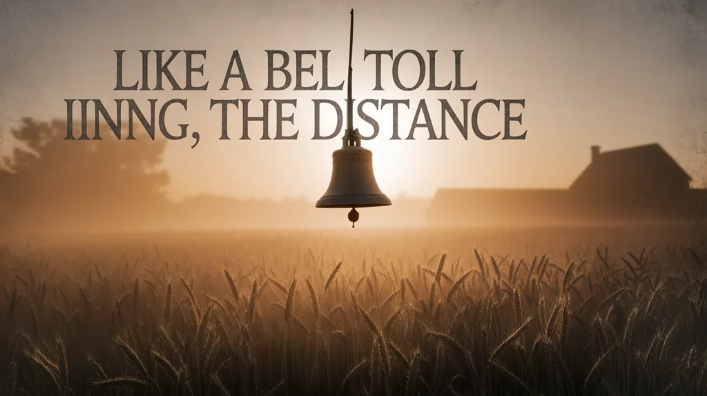 Like a bell tolling in the distance