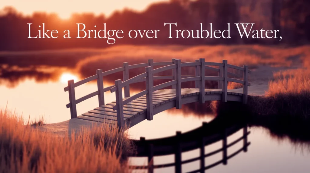 Like a bridge over troubled water