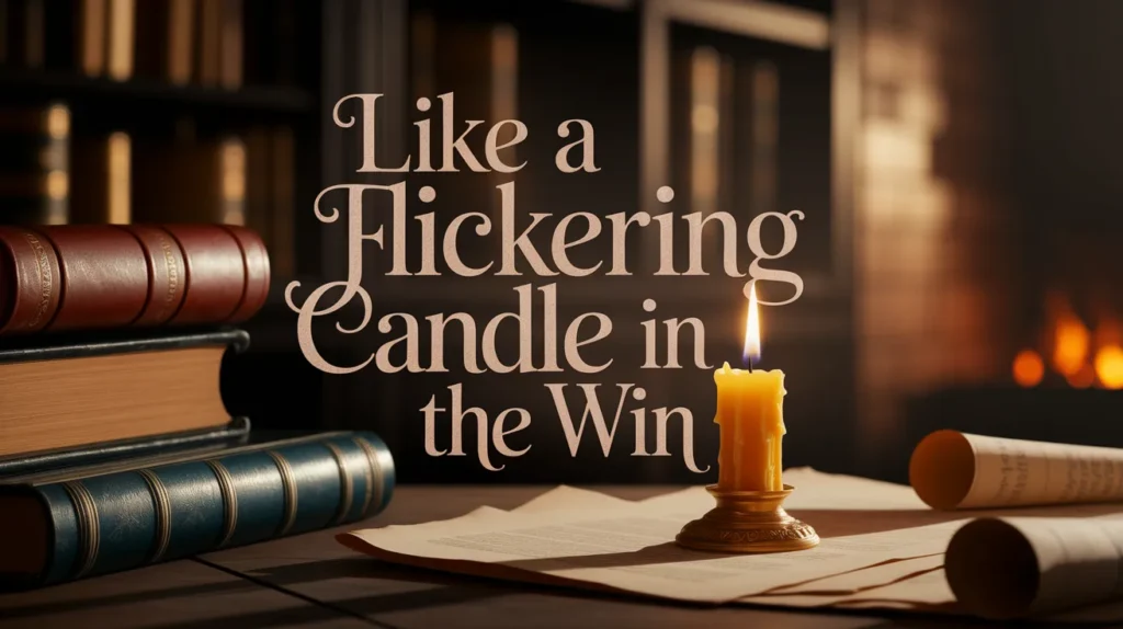 Like a flickering candle in the wind