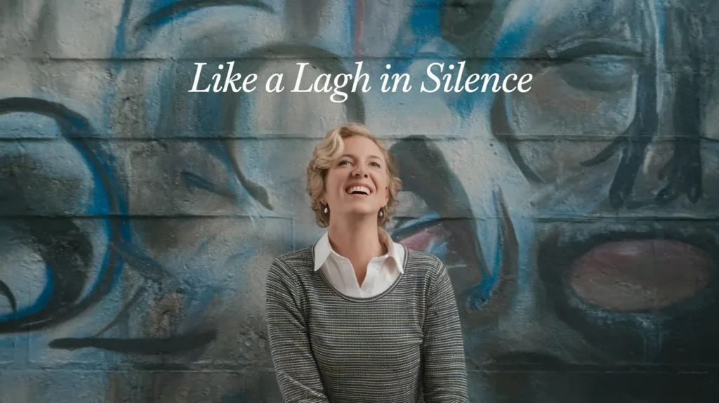 Like a laugh in silence