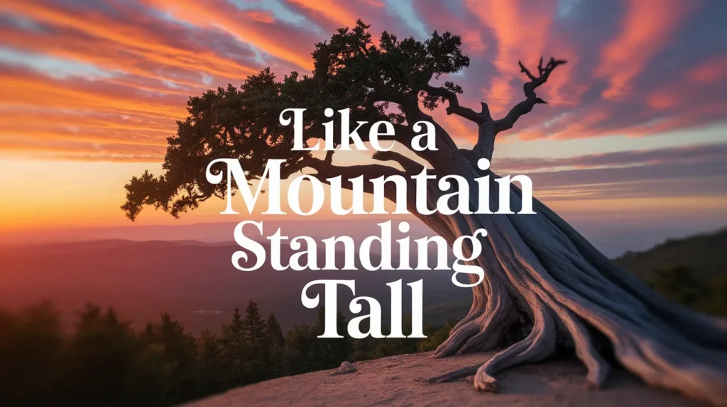 Like a mountain standing tall
