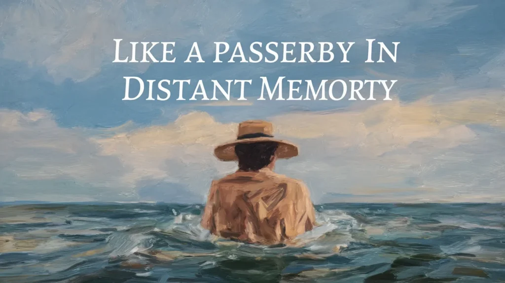 Like a passerby in distant memory