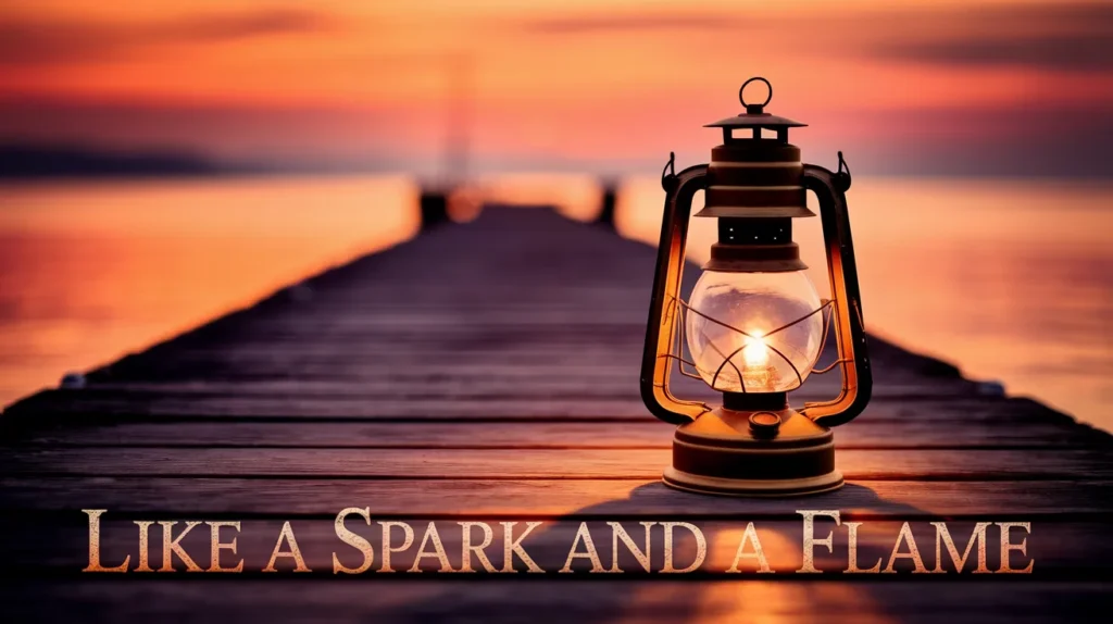 Like a spark and a flame