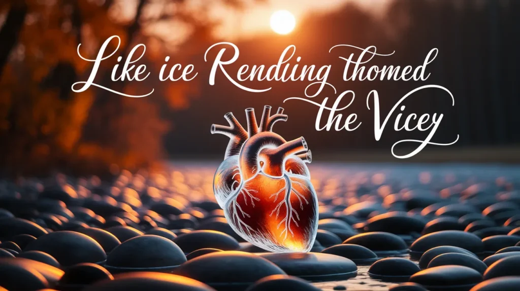  Like ice running through the veins