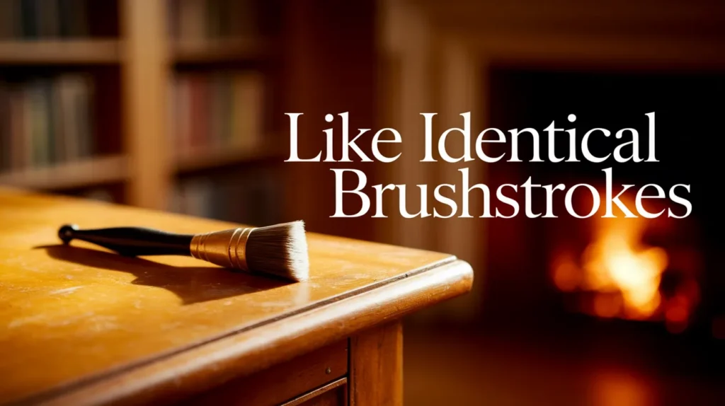 Like identical brushstrokes