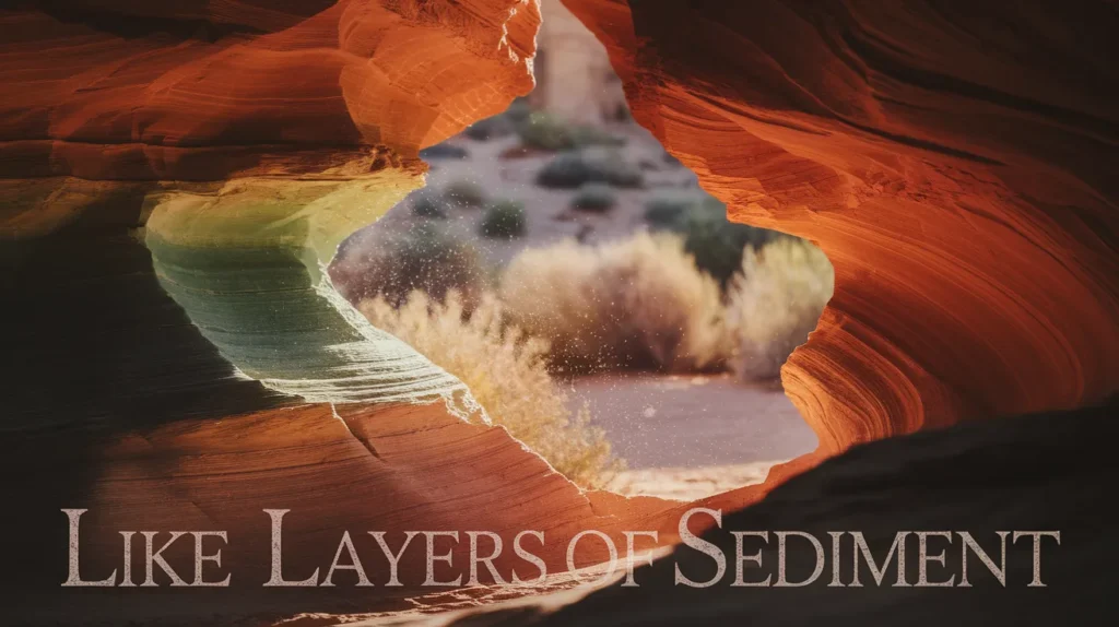 Like layers of sediment