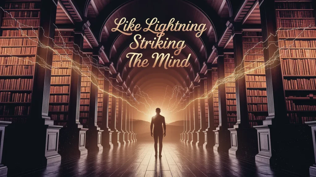 Like lightning striking the mind