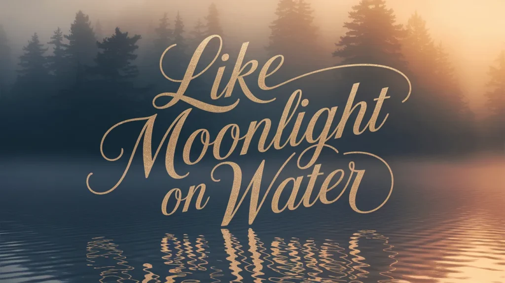 Like moonlight on water