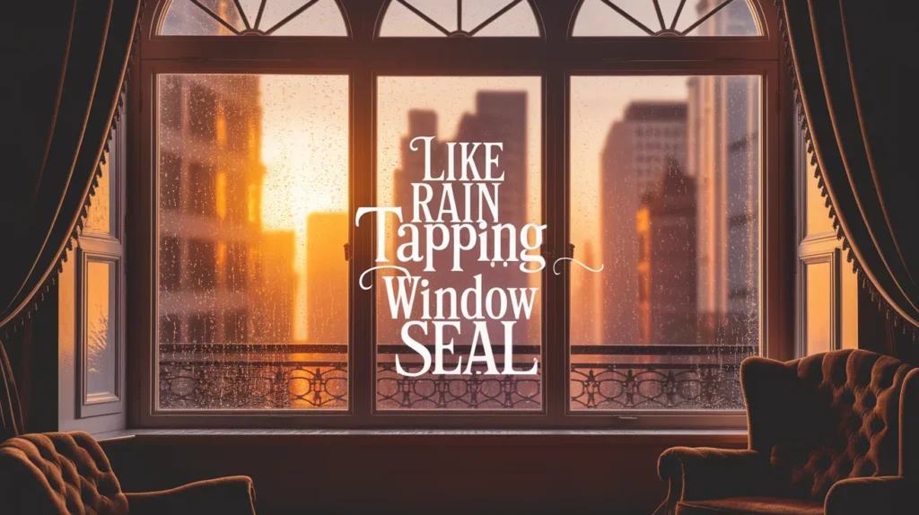 Like rain tapping a window seal