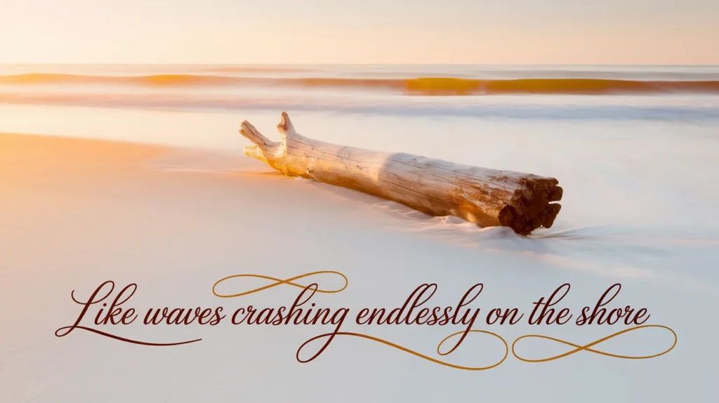 Like waves crashing endlessly on the shore