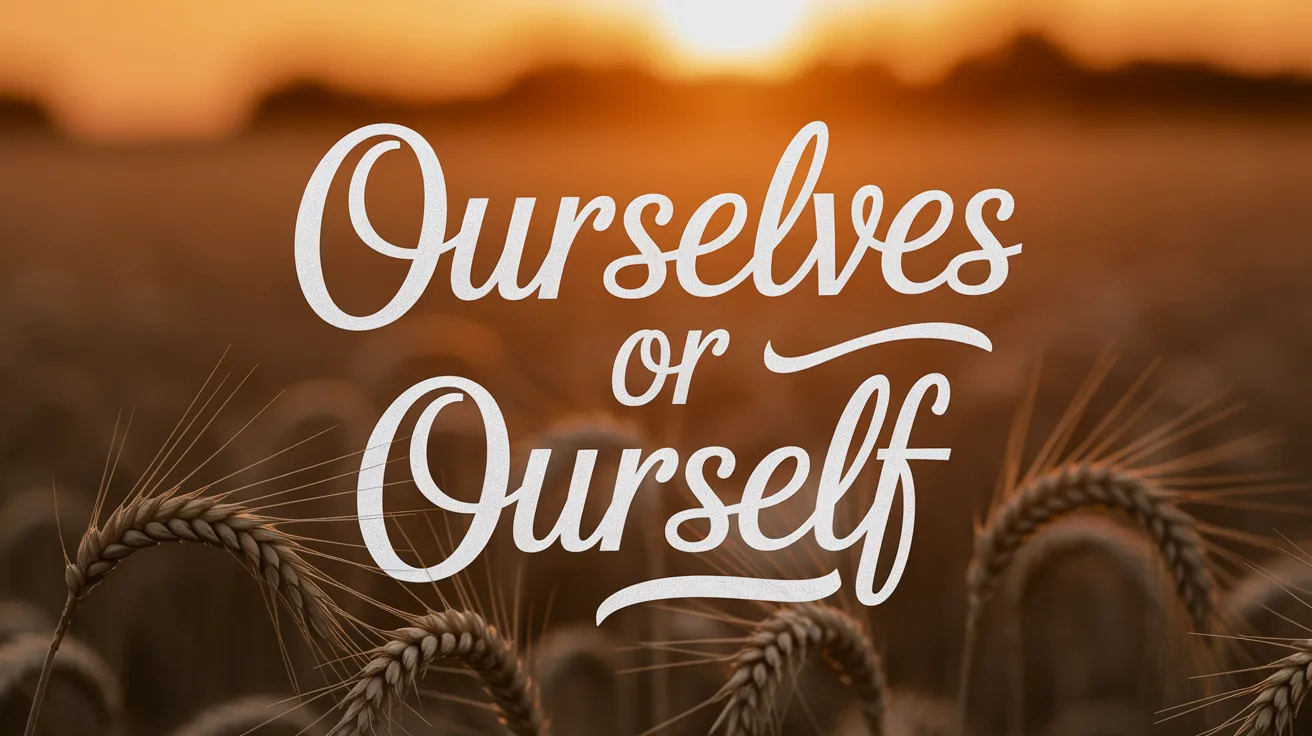 Ourselves or Ourself