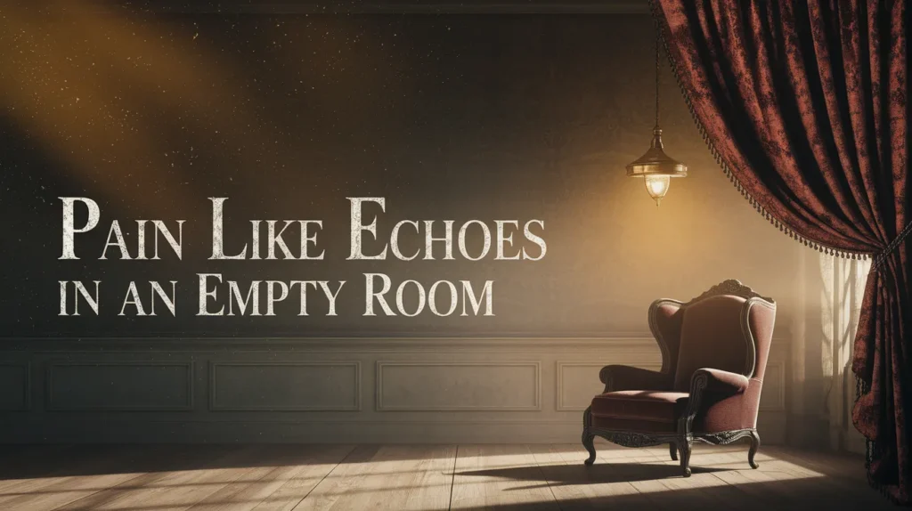 Pain Like Echoes in an Empty Room