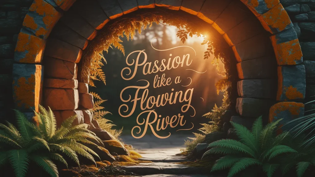 Passion like a flowing river