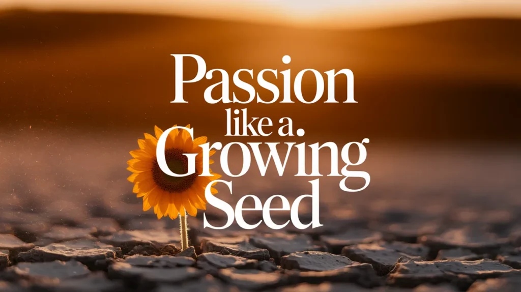 Passion like a growing seed