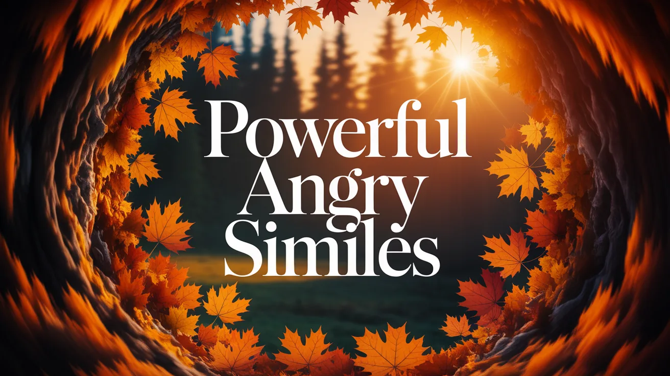 Powerful Angry Similes