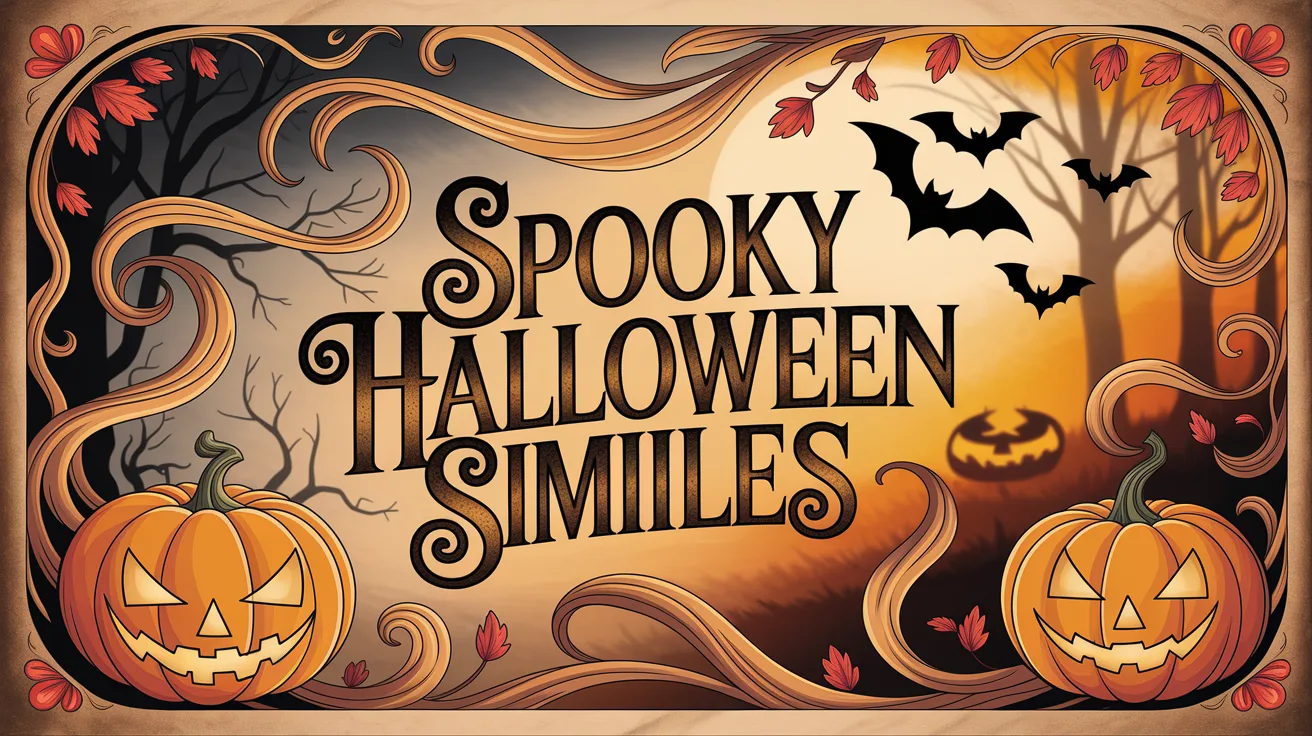 Spooky Halloween Similes
