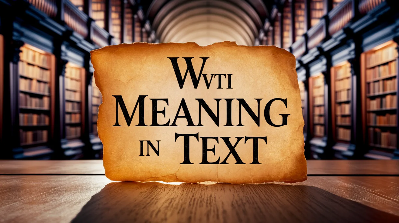 WTH Meaning in Text