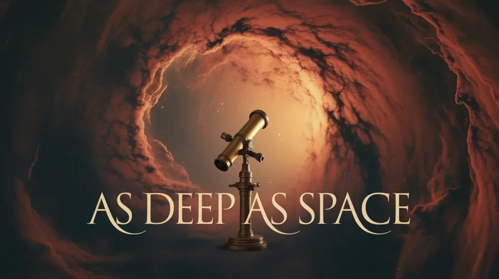 As deep as space