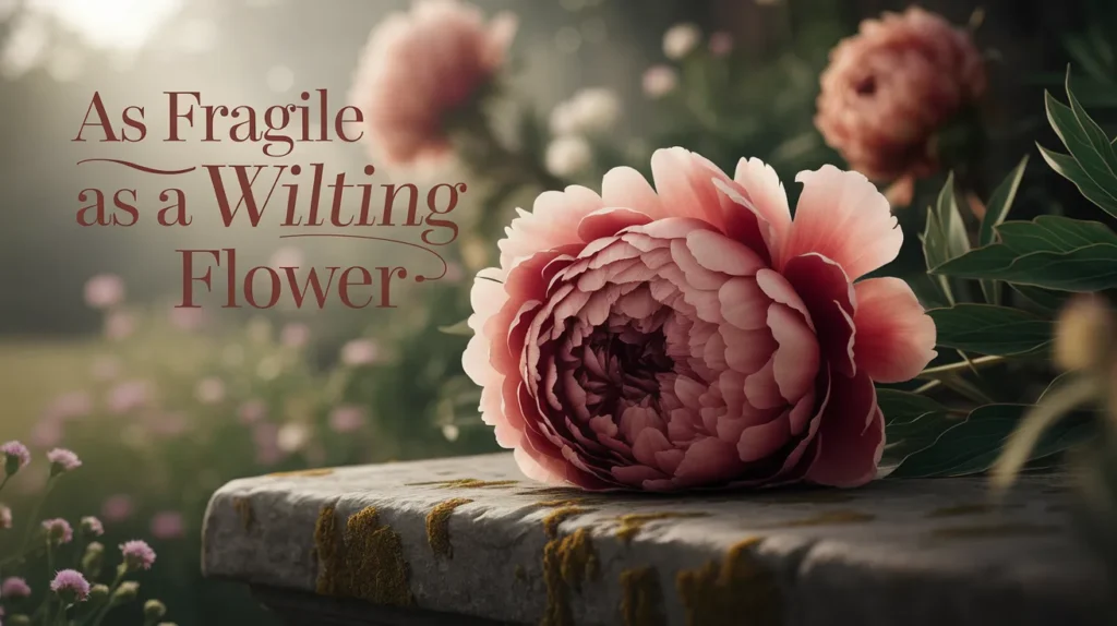 As fragile as a wilting flower