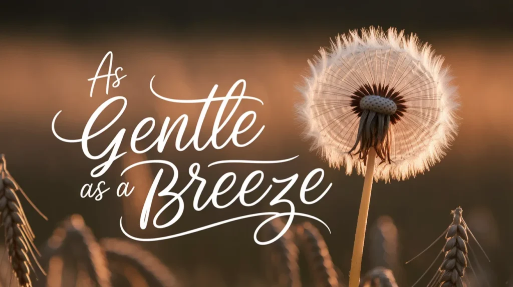 As gentle as a breeze