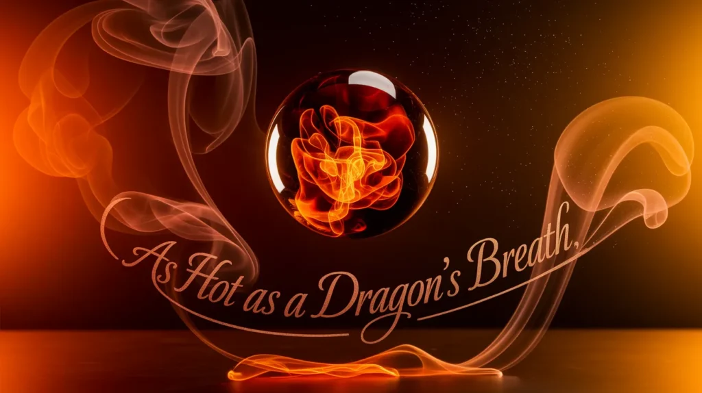 As hot as a dragon’s breath