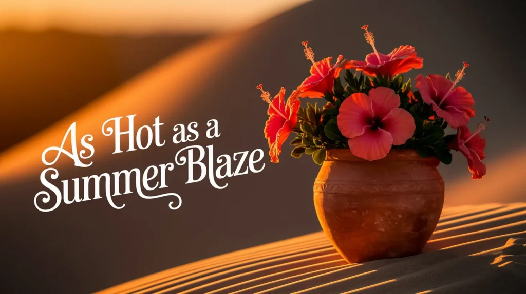 As hot as a summer blaze