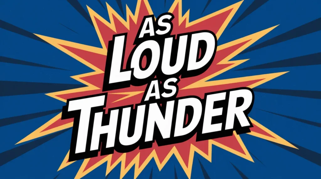 As loud as thunder