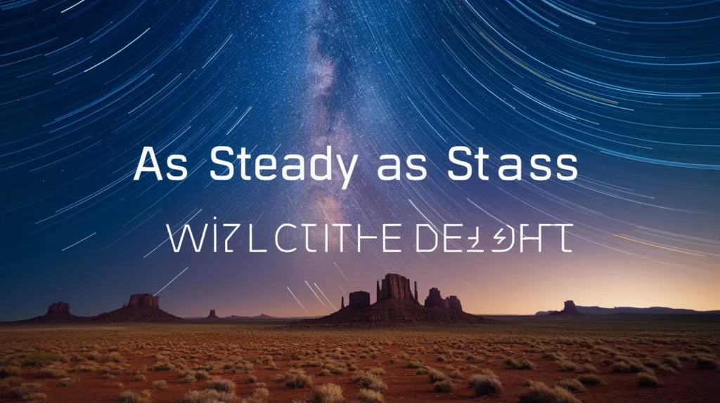 As Steady as Stars Above the Desert