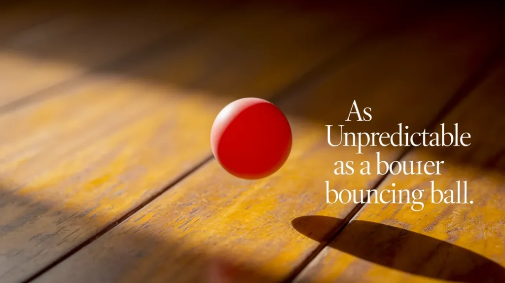 As unpredictable as a bouncing ball