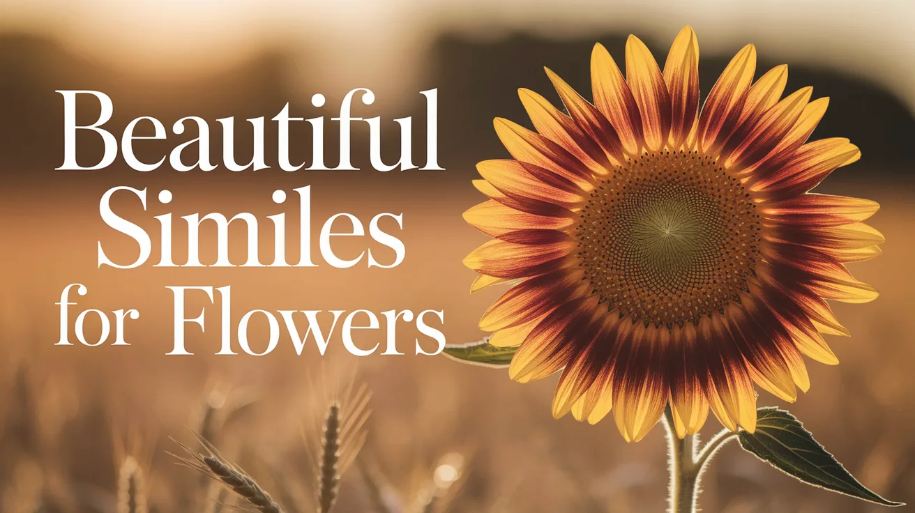 Beautiful Similes for Flowers