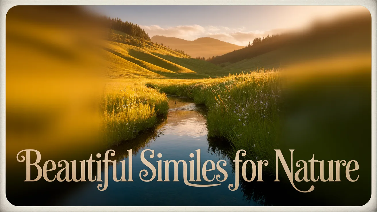 Beautiful Similes for Nature