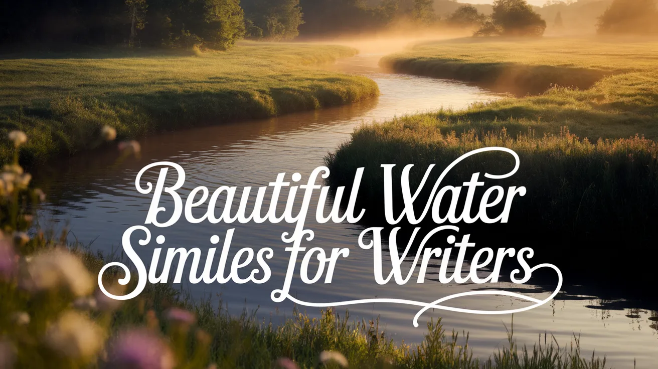 Beautiful Water Similes for Writers