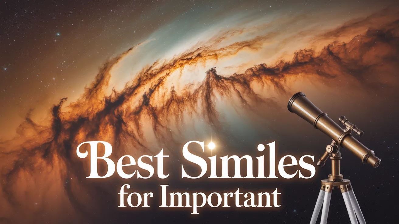Best Similes for Important