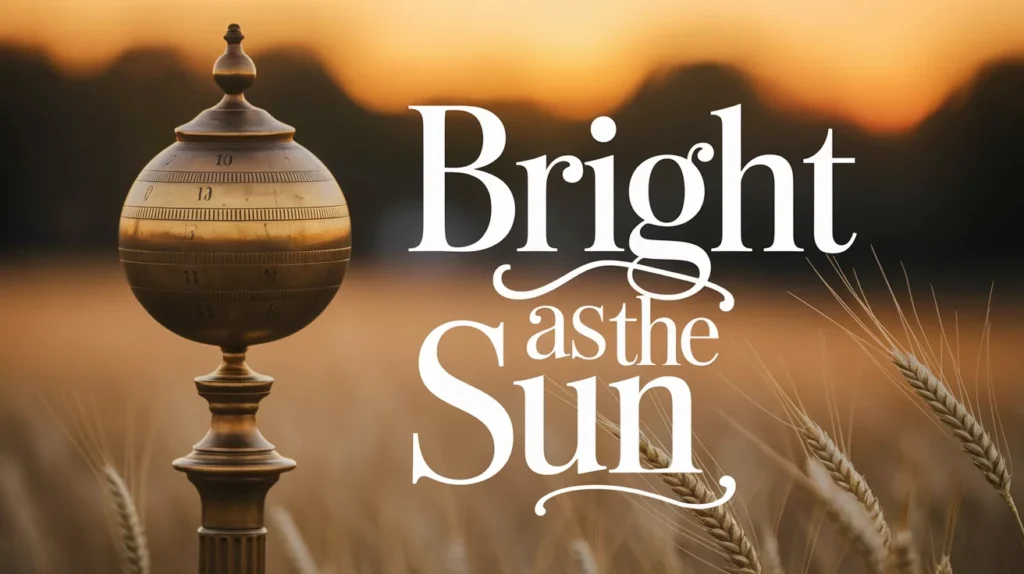 Bright as the sun