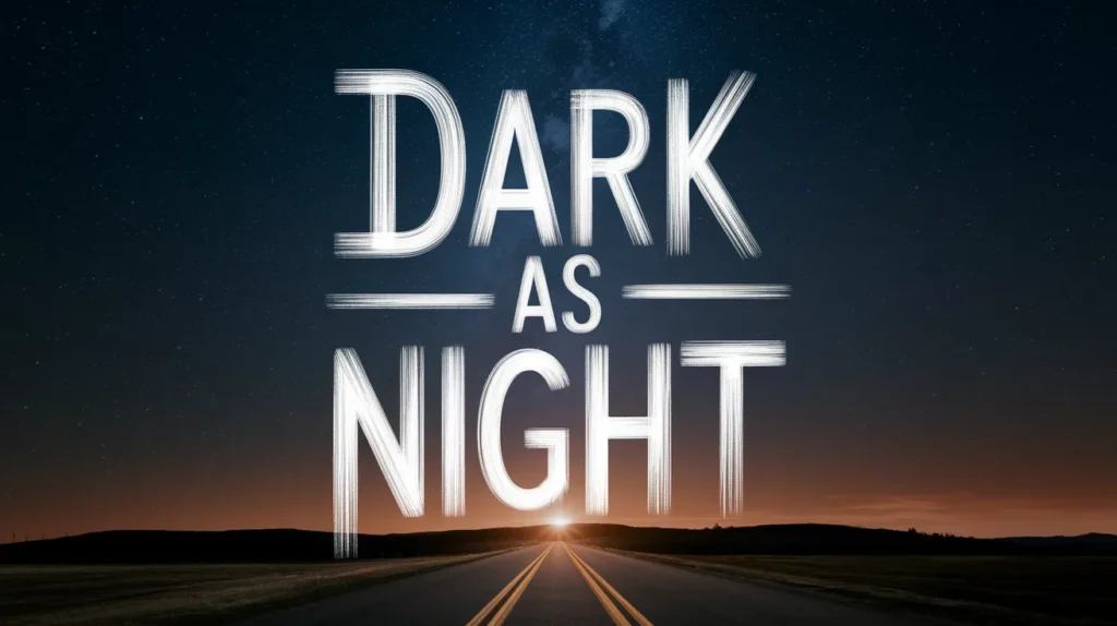 Dark as night