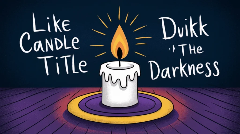 Like a candle in the darkness