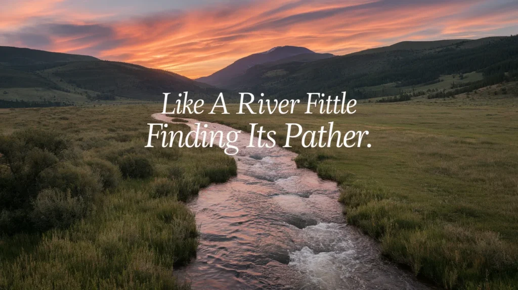 Like a river finding its path