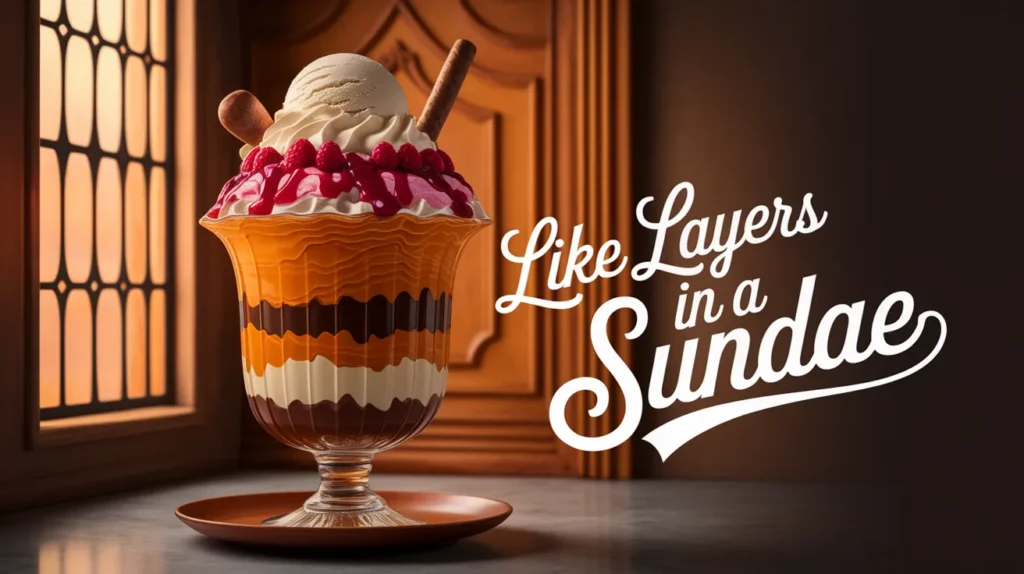 Like layers in a sundae