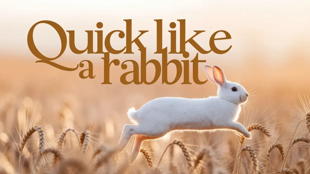 Quick like a rabbit